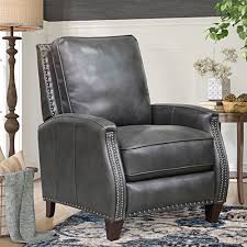Coloured a rich brown hue, the genuine leather covering the seating area is just the start of the chic details built into this contemporary chair. Birch Lane Dayse 31 Wide Genuine Leather Manual Standard Recliner Reviews Wayfair