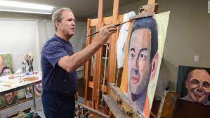 Bush's painting of a cardinal is being sold as part of a holiday ornament at the bush. George W Bush Discovers His Inner Rembrandt In Homage To Veterans Cnn