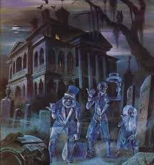 Haunted Mansion Disneyland Art Etsy In 2020 Haunted Mansion Disneyland Vintage Halloween Art Halloween Haunted Houses