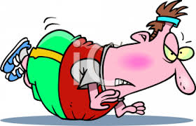Cartoon Of An Embarrassed Fat Man Falling On His Stomach Royalty Free Clipart Image Cartoon style drawing of human stomach stock vector. embarrassed fat man falling