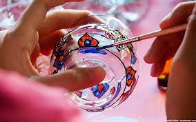 Acrylic Paint On Glass Painting Glass With Acylics
