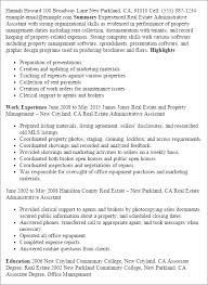 How to write a great resume objective for a real estate agent position. Real Estate Assistant Resume Sample Free Resume Templates