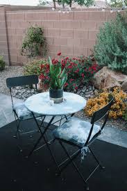 A place to have a cup of coffee or tea in the morning to start your day as you watch the sun rise or at night to have a quiet evening. Ikea Bistro Set Makeover Practical And Pretty