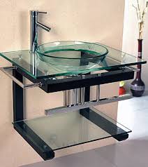 wall mount bathroom frosted glass sink