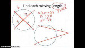 This formula may be useful when you need to calculate e.g. Finding Segments Lengths In Circles Youtube