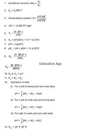 Important Formulas For Jee Mains Chemistry Engineering Chemistry Chemical Kinetics Thermodynamics