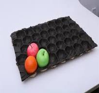 Dry Fruit Packaging Black Kraft Tray Inner Export Packaging Fruit Paper  Molded Trays Kraft Paper Fruit Tray Liner