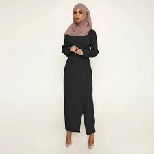 Is gray going out of style? Robe Satin Abaya Dubai Muslim Fashion Jumpsuit Dress Turkey Islam Clothing African Dresses For Women Musulman De Mode Ropa Mujer Islamic Clothing Aliexpress