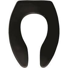 Bemis Part 1655ssct 047 Bemis Elongated Open Front Toilet Seat In Black Toilet Seats Home Depot Pro