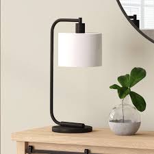 The desk lamp has a long cord that allows the lamp to connect to the distant wall outlet. Enrique 20 5 Arched Table Lamp Bedroom Lamps Nightstand Bedroom Night Stands Table Lamp