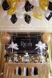 Stylish Unique Birthday Simple Birthday Decoration At Home Great Gatsby Birthday Party Kara S Party Ideas Gatsby Themed Party Gatsby Birthday Party Great Gatsby Themed Party