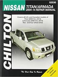 See the any books now and if you do not have time and effort to see, you are able to download any ebooks to your computer and check later. Chilton Nissan Titan Armada 2004 2014 Repair Manual Covers All U S And Canadian Modes Of Titan 2004 Thru 2014 Armada 2005 Thru 2014 Two And Wiring Diagrams Chilton S Repair Manual Storer Jay