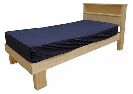 Barchan twin bookcase bed with 2 storage drawers. Classic Bookshelf Headboard Bed Handcrafted In Usa
