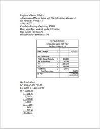 Free 12 Paycheck Calculator Samples Templates In Excel Pdf