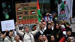 As demonstrators were gathering in sydney, new south wales health minister brad hazzard revealed a record number of new coronavirus cases had been detected and pleaded with the public to stay at home. Hundreds Gather In Central Sydney At Pro Palestine Rally