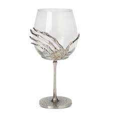 The way to celebrate skeleton hand stemless wine glass is great for halloween parties or for fun around the house. Skeleton Hand Wine Glass Christmas Tree Shops And That Home Decor Furniture Gifts Store