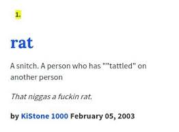 Urban Dictionary Definition Of A Rat Excuse The Language Urban Dictionary Dictionary Definitions Sayings
