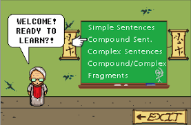 This Is A Screenshot Of Super Grammar Ninja The Player Is In A School Learning About Sentence Structu Reading Games Ela Skills Figurative Language Review Game This collection of free reading comprehension worksheets is geared to early readers. pinterest