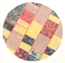 Teppich von hand gewebt bunt ca. Rund Teppich 200 Cm Bastia Rund Bunt