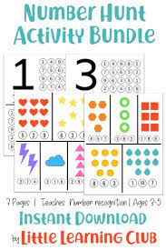 Number Hunt Number Recognition Activity For Toddlers Toddler Activities Number Recognition Activities Activities For 5 Year Olds