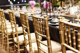 Gold Chiavari Tiffany Chairs With Black Tablecloth Tiffany Chair Chiavari Chairs Wedding Gold Chiavari Chairs