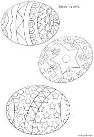 trois oeufs de paques a decorer decoration oeuf dessin couche coloriage