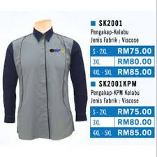 Terdapat ratusan design baju uniform korporat ready made 2020 terkini khas untuk anda. Original Baju Korporat Pengakap Kpm Kelabu Lengan Panjang Shopee Malaysia
