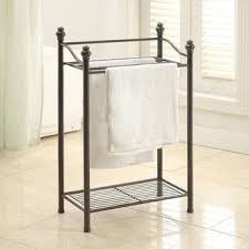 This towel ring with shelf is a great combination of uniqueness and functionality. Free Standing Towel Rack You Ll Love In 2021 Visualhunt