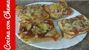 Pizzas De Pan De Molde Recetas En 1 Minuto Youtube Pan De Molde Recetas De Cocina Alimentos