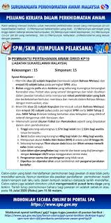 Spa jangka isi 60,000 peluang pekerjaan tahun ini (peluang kerja kerajaan). Jawatan Kosong Kerajaan 2020 Pembantu Pertahanan Awam Gred Kp19 Rela Jawatan Kosong Terkini Negeri Sabah