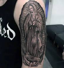 Colored virgin mary tattoo design for shoulder. Top 101 Virgin Mary Tattoo Ideas 2021 Inspiration Guide