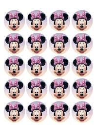 minnie mouse edible images for your cupcakes or cookies
