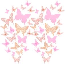 Metal flowers wall decor and butterfly wall art decoration hanging for indoor outdoor bedroom, bathroom, living room home decor boho art, porch patio wall. Room Decor 3 Styles 196 Pieces 3d Butterfly Wall Decoration Sticker Hollow Metallic Butterfly Decor Paper Butterflies Decor Mural Decal Diy Butterfly Wall Art Craft For Bedroom Wall Wedding Silver White Toys