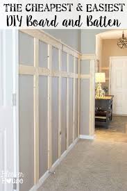 The Cheapest And Easiest Diy Board And Batten Part One Easy Home Decor Home Diy Home