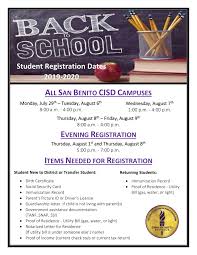 Clients may reach us for service by: San Benito Consolidated Independent School District