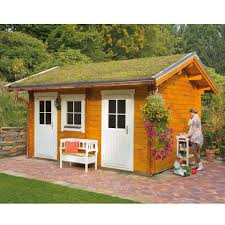 Skan Holz 45 Mm Gartenhaus Lausanne Skanholz Onlineshop De Rustikales Haus Haus Gartenhaus