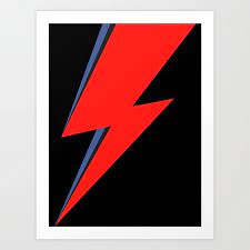 Buy David Bowie Lightning Bolt Art Print By Eveorea Worldwide Shipping Available At Society6 Lightning Bolt Art David Bowie Lightning Bolt Kids Bedroom Decor