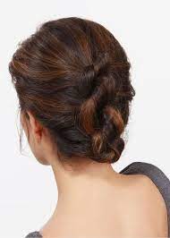 Start braiding one section of your hair, beginning at the ear and extending all the way down to your neck. 12 Easy Office Updos Buns Chignons More For Busy For Professionals