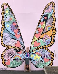 Copy the simple butterfly drawings on this page with your favorite pencil. About Those Wings Murals A Plea From Artists Everywhere