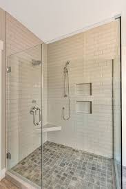 Walk In Master Shower With Fully Tiled Shower Walls And Clear Glass Shower Doors Shower Tile Tile Walk In Shower Fully Tiled Bathroom