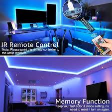 20m Rgb Led Strip Lights Dimmable Color Changing Light Strips With Remote Olafus