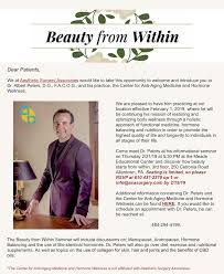Board certified plastic surgeons and dermatologists providing a broad range . News Events Center For Anti Aging Medicine Hormone Wellness Br Center For Anti Aging Medicine And Hormone Wellness
