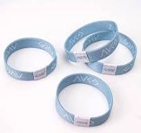 Reusable Kid's RFID Wristband with New Polyester Elastic Design