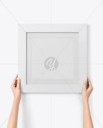 Download Matte Square Picture Frame Mockup In Object Mockups On Yellow Images Object Mockups PSD Mockup Templates