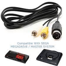 UK Seller RCA AV Audio Video Lead Cable TV A/V Sega Mega Drive Master  System 1 | eBay
