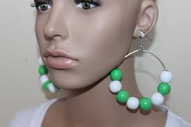 Big Flower Hoop Earrings