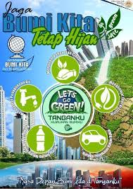 Modul pembuatan poster lingkungan go green : Gambar Poster Lingkungan