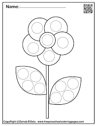 Dot marker coloring pages free. Set Of Spring Dot Marker Free Coloring Pages