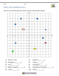 When we include negative values, the x and y axes divide the space up into 4 pieces: Coordinate Plane Worksheets 4 Quadrants