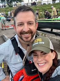 Paddling with a determined older woman